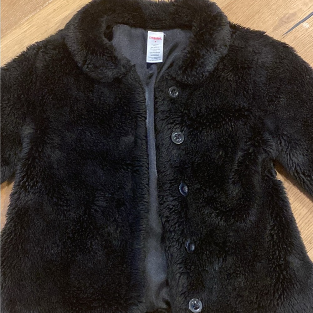 Gymboree Black Faux Fur Kids Jacket